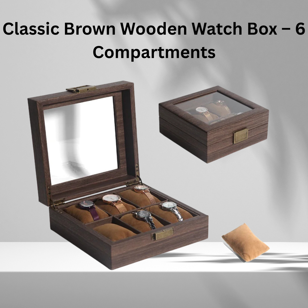 Wood Grain Watch Box, 2 - 12 Sizes