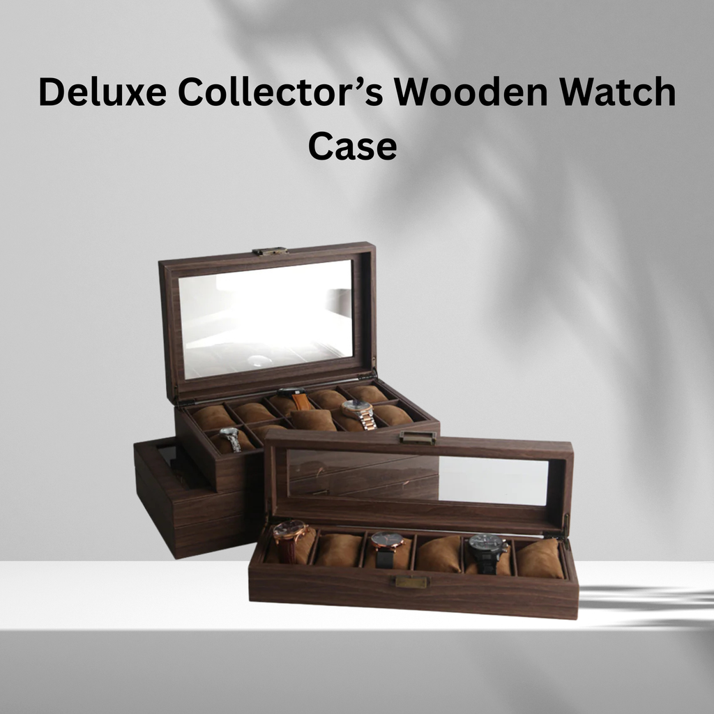 Wood Grain Watch Box, 2 - 12 Sizes