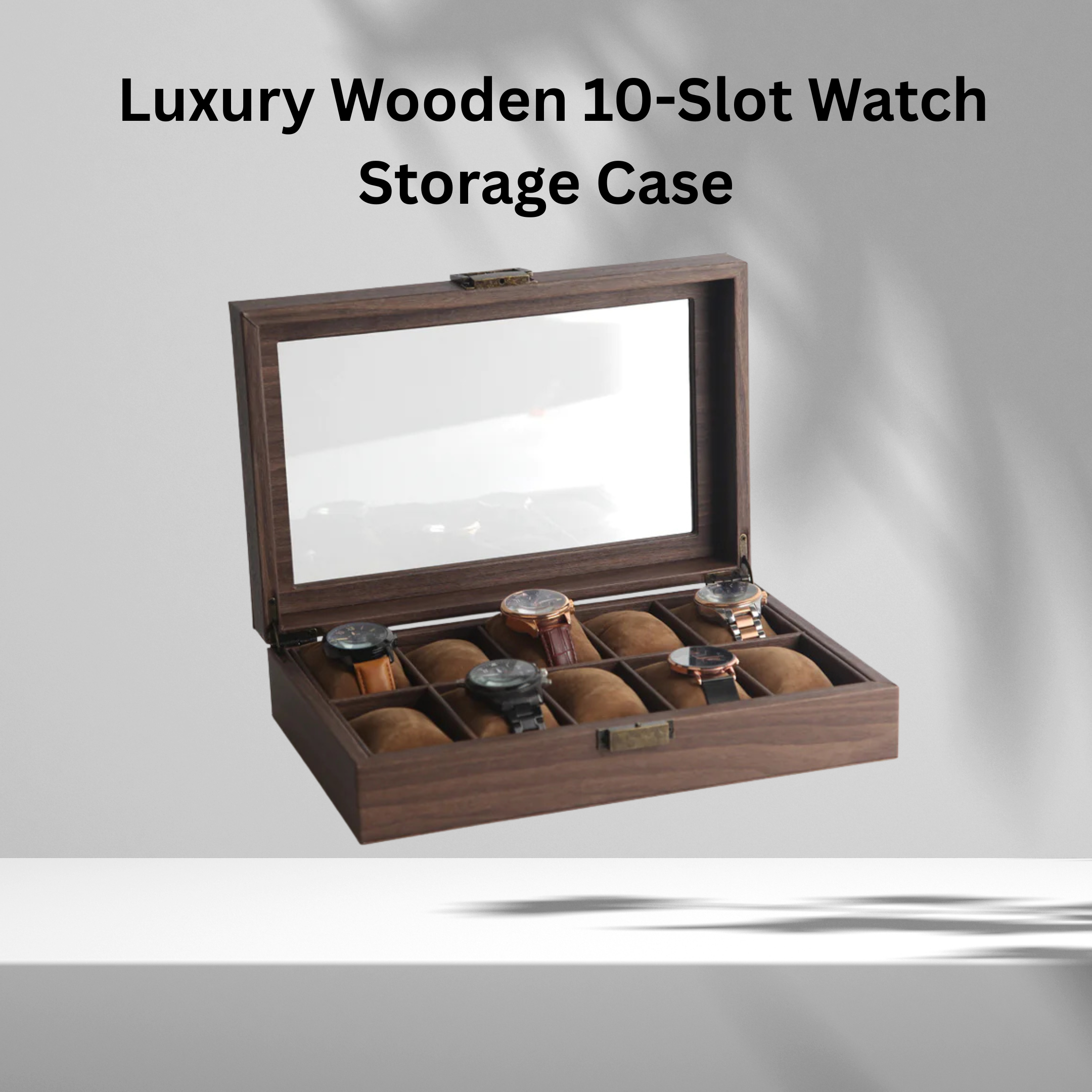 Wood Grain Watch Box, 2 - 12 Sizes