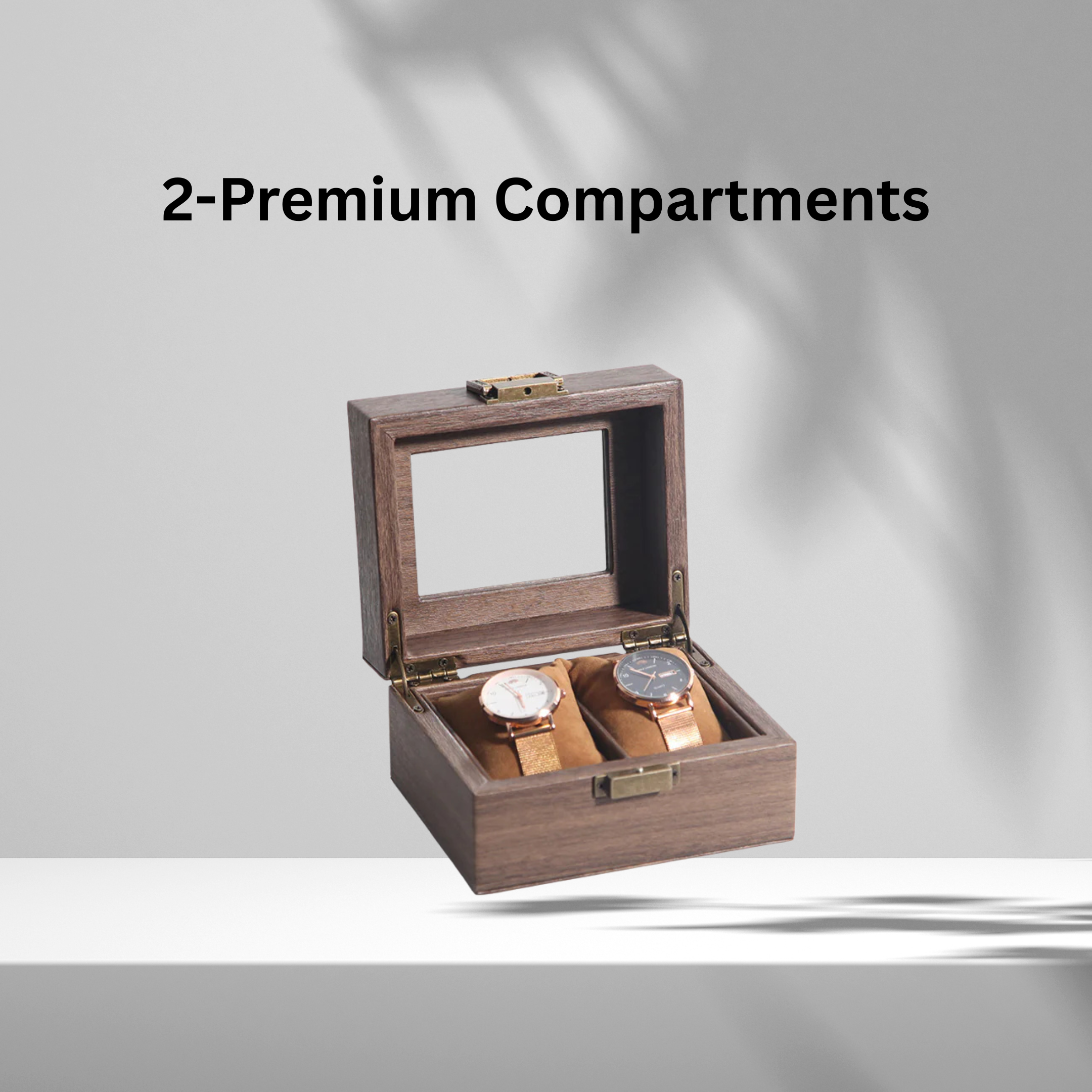 Wood Grain Watch Box, 2 - 12 Sizes