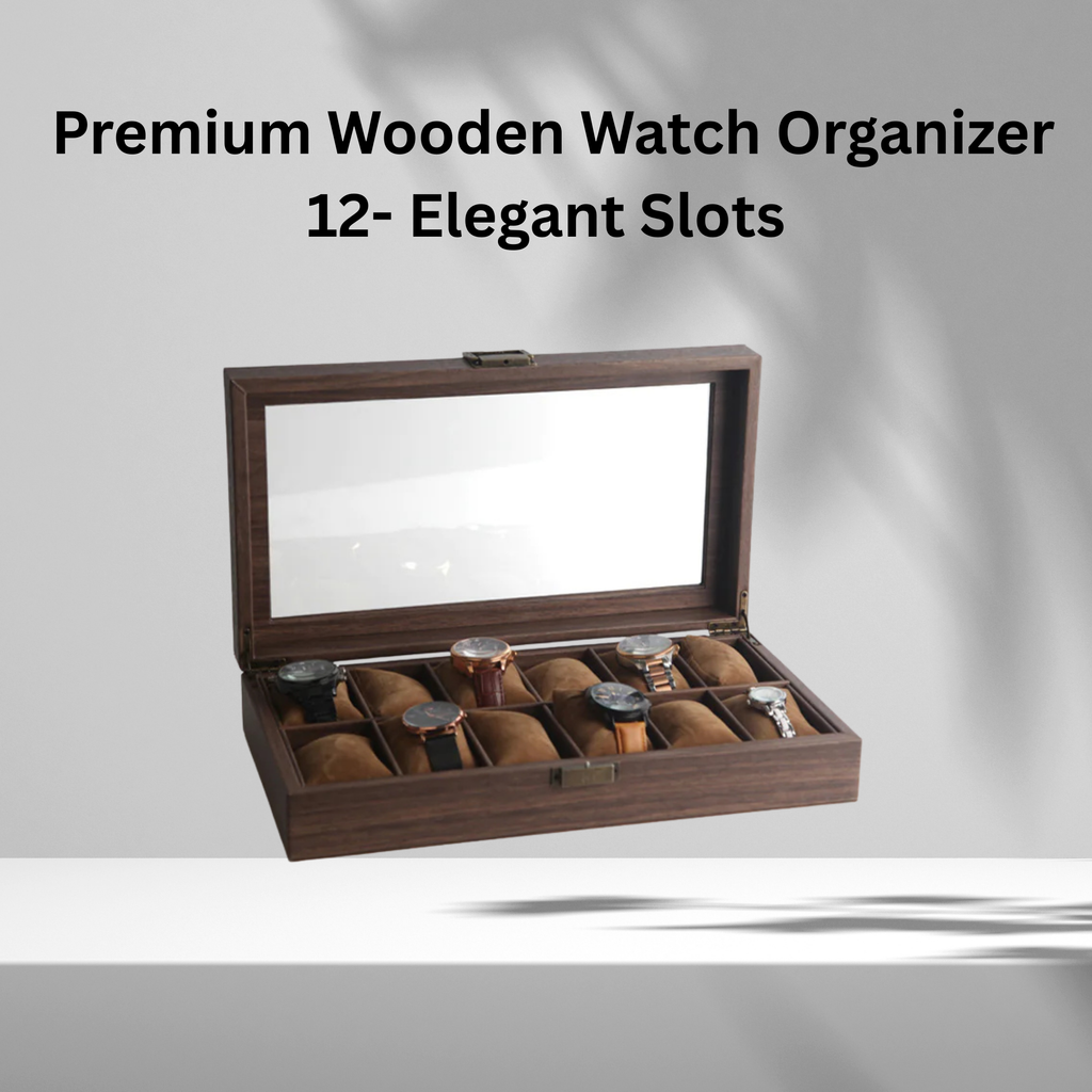 Wood Grain Watch Box, 2 - 12 Sizes