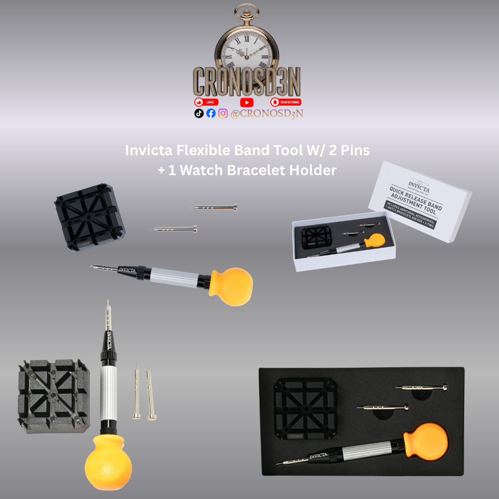 Invicta Flexible Band Tool W/ 2 Pins + 1 Watch Bracelet Holder